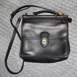 Authentic Vintage Coach Black Leather Willis 9927